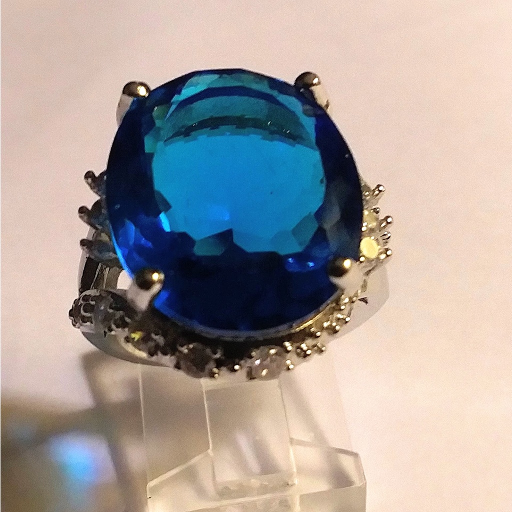 London Blue Topaz 925 Sterling Silver Ring 148$